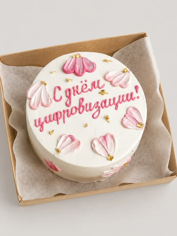 Бенто - торт "С днем цифровизации!"
